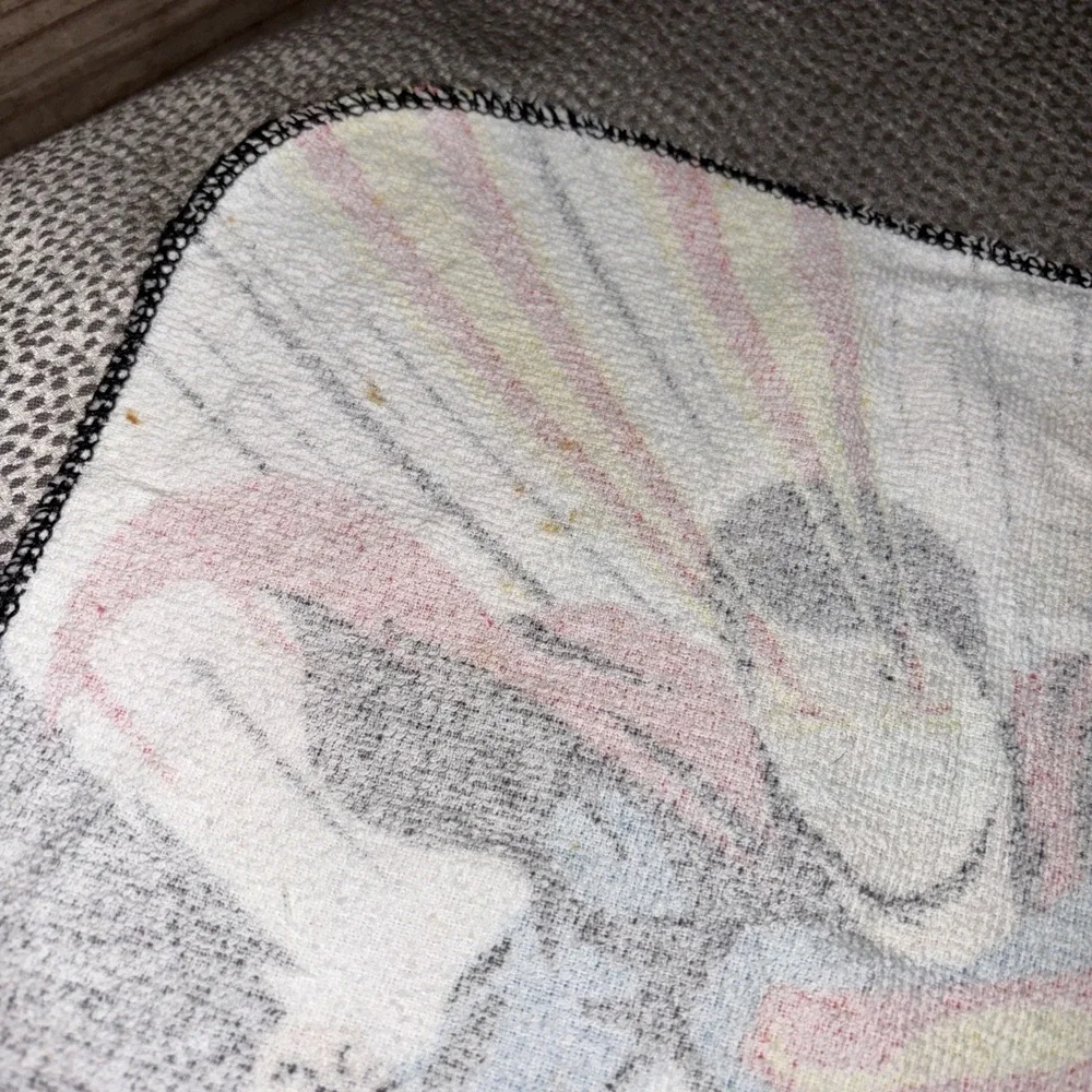90's VTG Superman Wash Cloth Towel Terry Cloth Vintage
